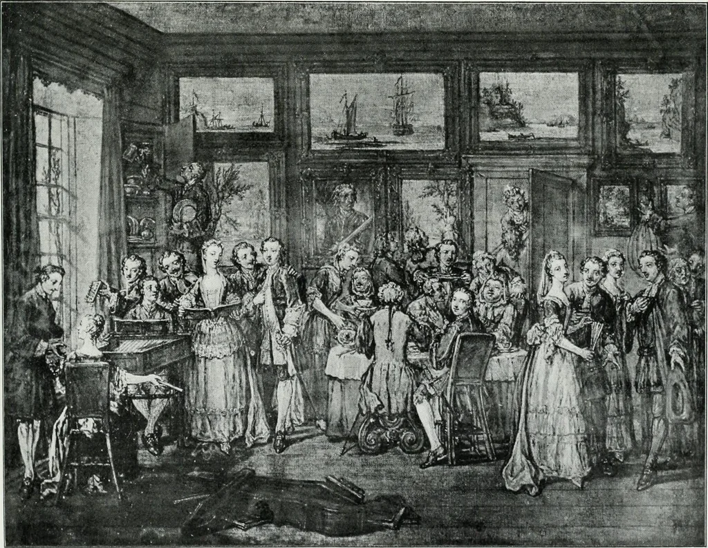 An illustration from English society of the eighteenth century in contemporary art, 1907, leaf 49
