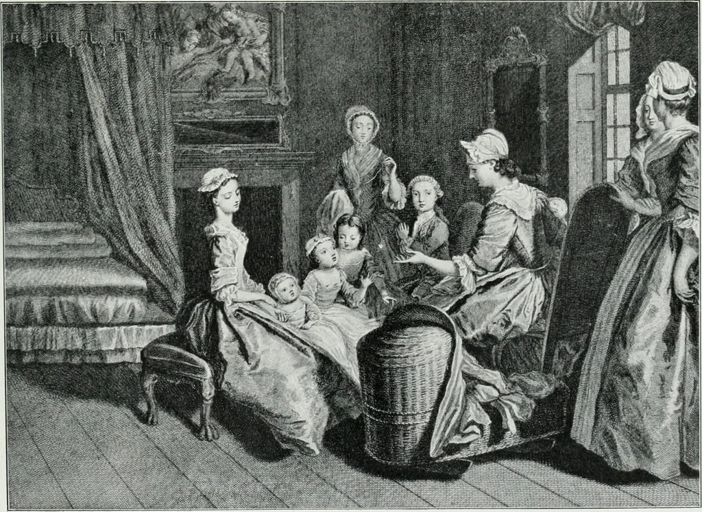 An illustration from English society of the eighteenth century in contemporary art, 1907, leaf 57