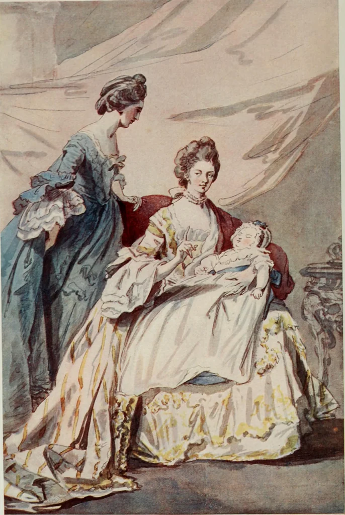 An illustration from English society of the eighteenth century in contemporary art, 1907, leaf 8