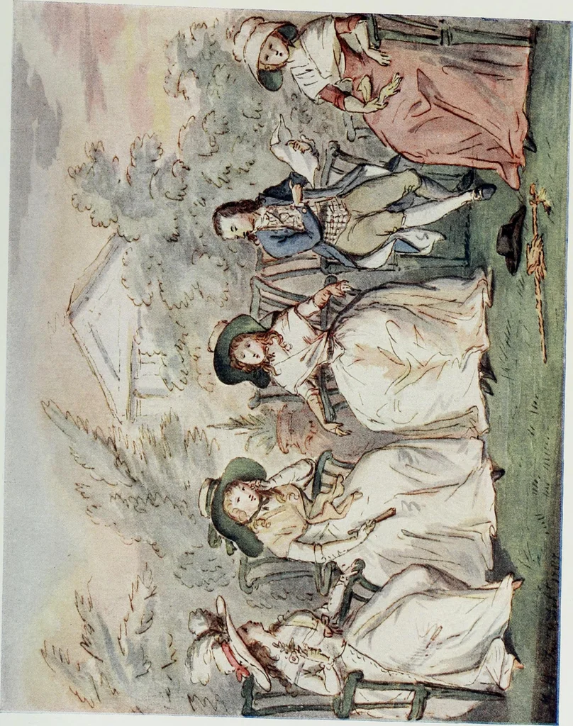 An illustration from English society of the eighteenth century in contemporary art, 1907, leaf 95