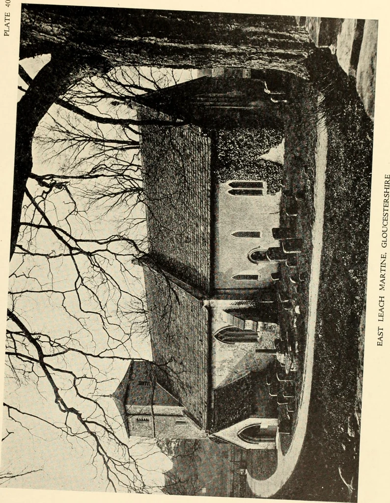 An illustration from The English village church : exteriors and interiors, 1921, leaf 107