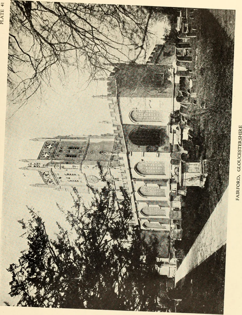 An illustration from The English village church : exteriors and interiors, 1921, leaf 109