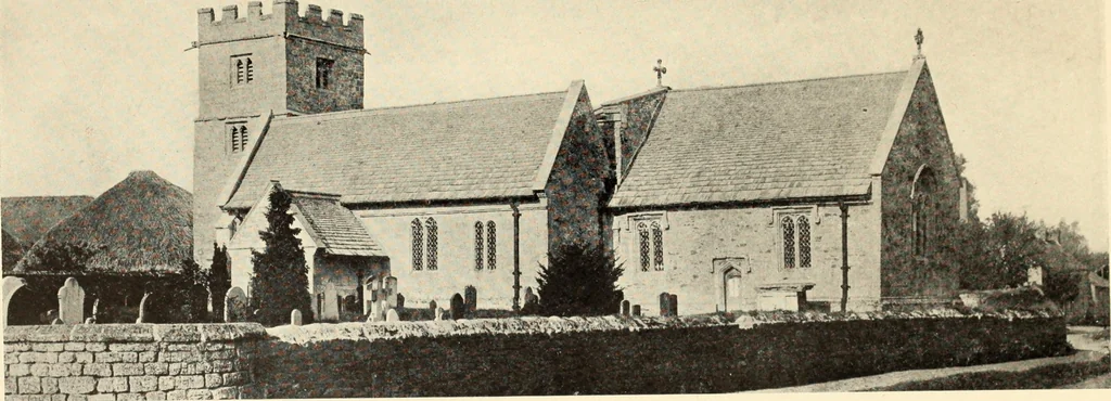 An illustration from The English village church : exteriors and interiors, 1921, leaf 113