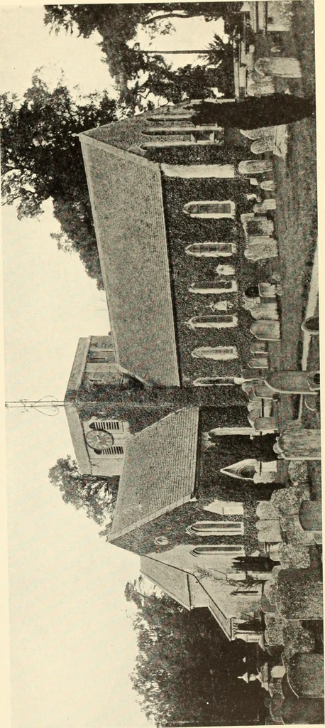 An illustration from The English village church : exteriors and interiors, 1921, leaf 113