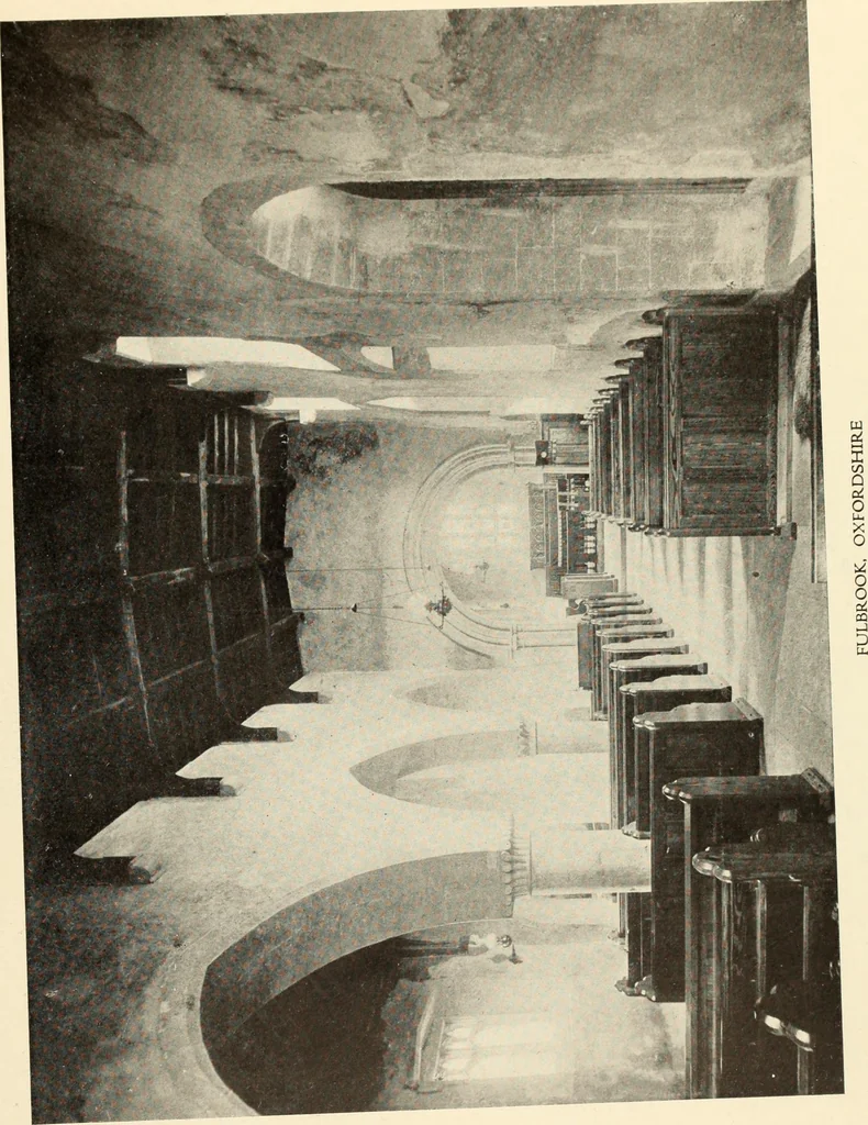 An illustration from The English village church : exteriors and interiors, 1921, leaf 119