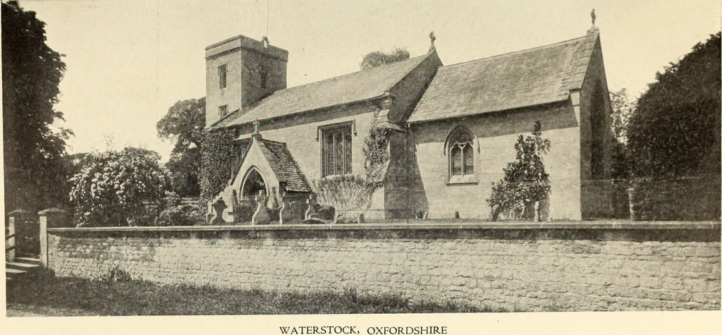 An illustration from The English village church : exteriors and interiors, 1921, leaf 121