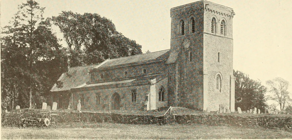 An illustration from The English village church : exteriors and interiors, 1921, leaf 121