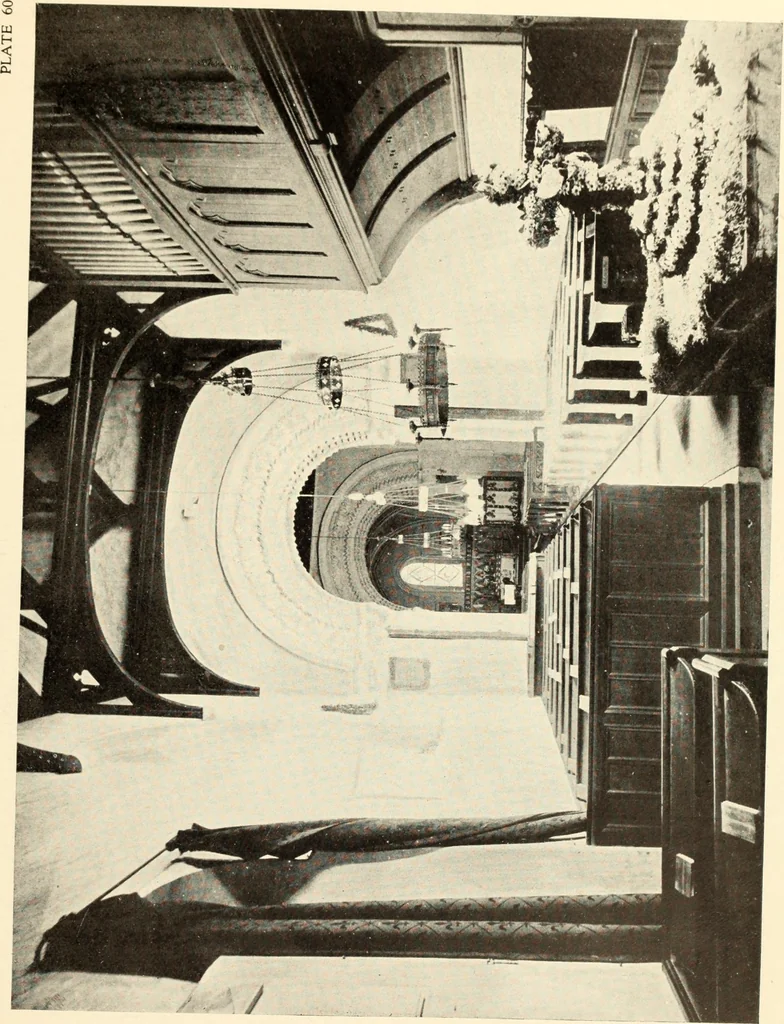 An illustration from The English village church : exteriors and interiors, 1921, leaf 147