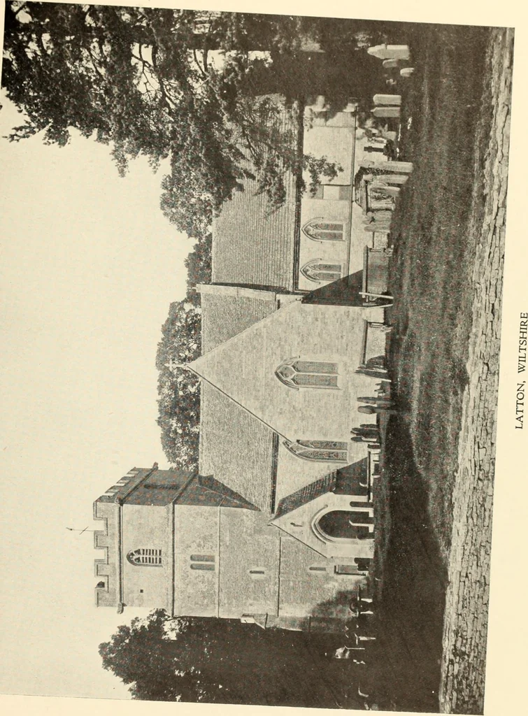 An illustration from The English village church : exteriors and interiors, 1921, leaf 165