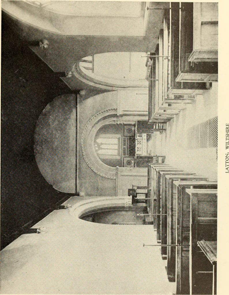 An illustration from The English village church : exteriors and interiors, 1921, leaf 167