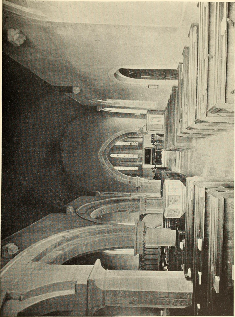 An illustration from The English village church : exteriors and interiors, 1921, leaf 179