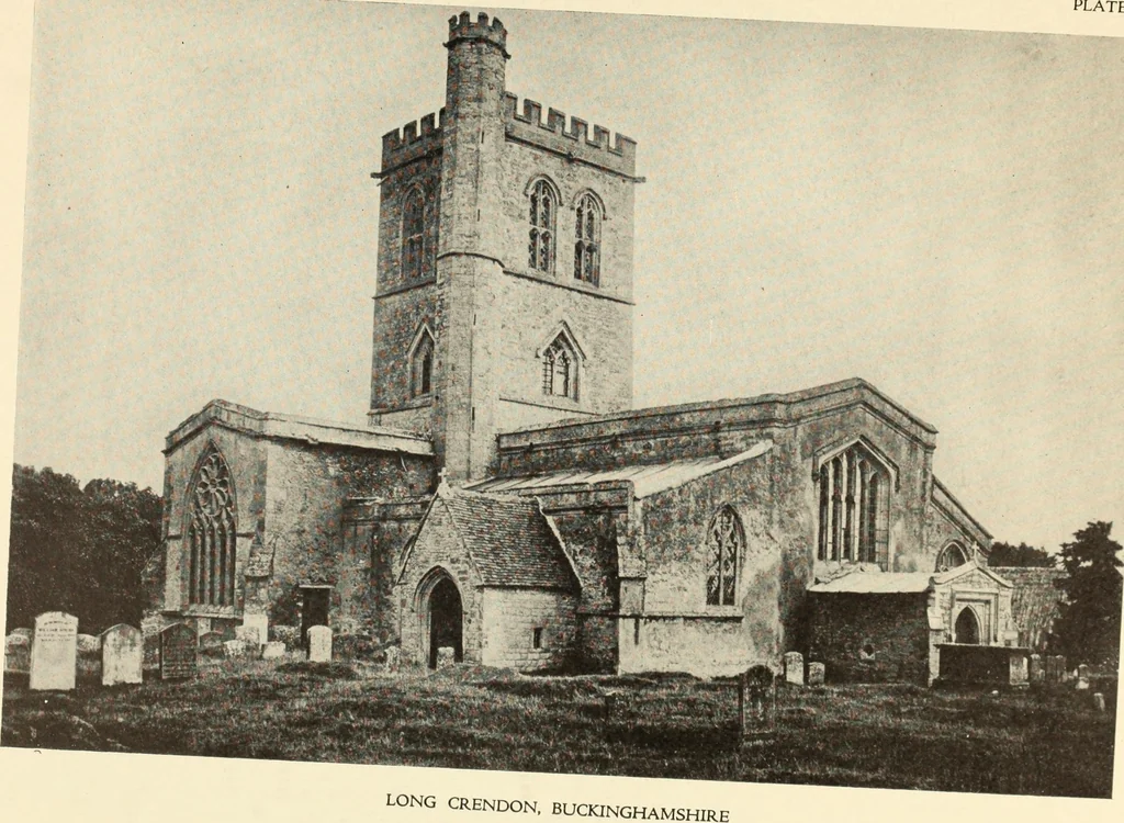 An illustration from The English village church : exteriors and interiors, 1921, leaf 181