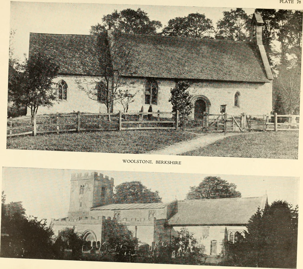 An illustration from The English village church : exteriors and interiors, 1921, leaf 183