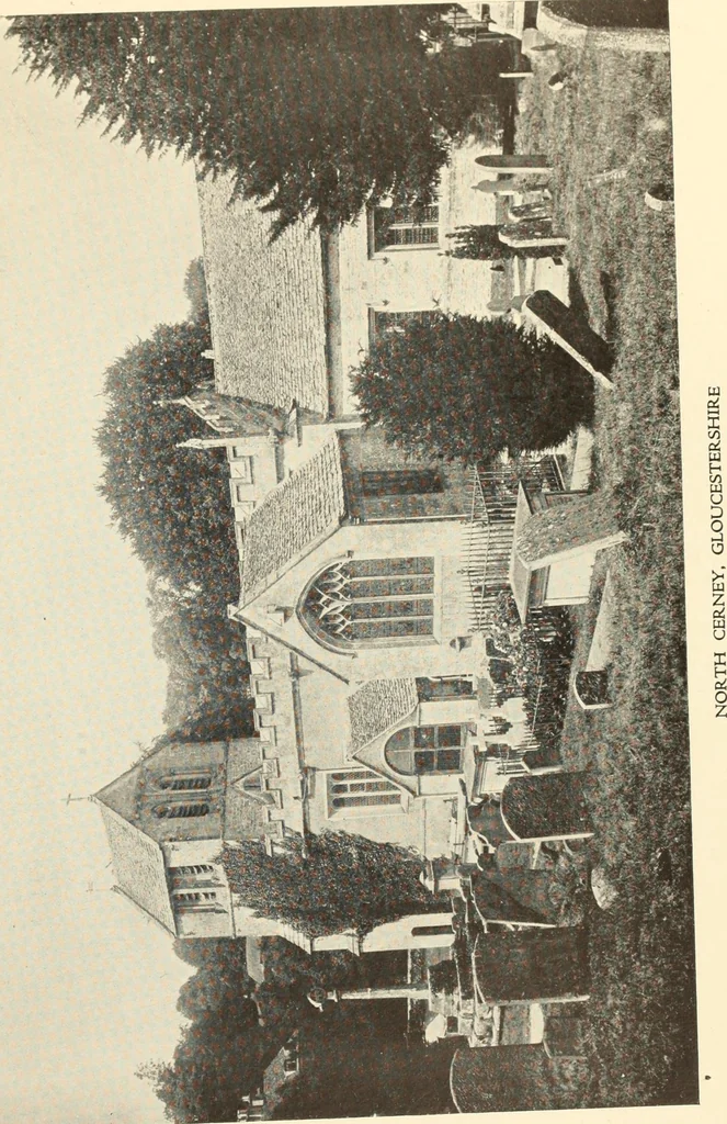 An illustration from The English village church : exteriors and interiors, 1921, leaf 193