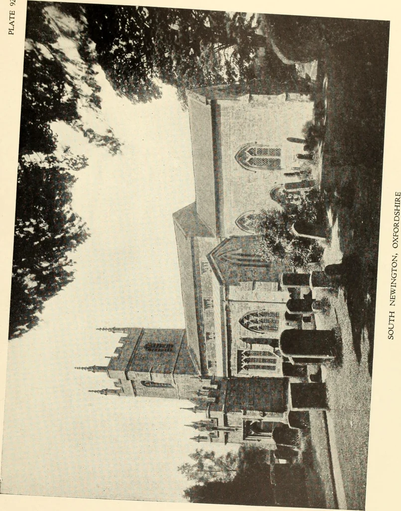 An illustration from The English village church : exteriors and interiors, 1921, leaf 211