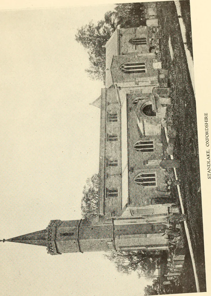 An illustration from The English village church : exteriors and interiors, 1921, leaf 219