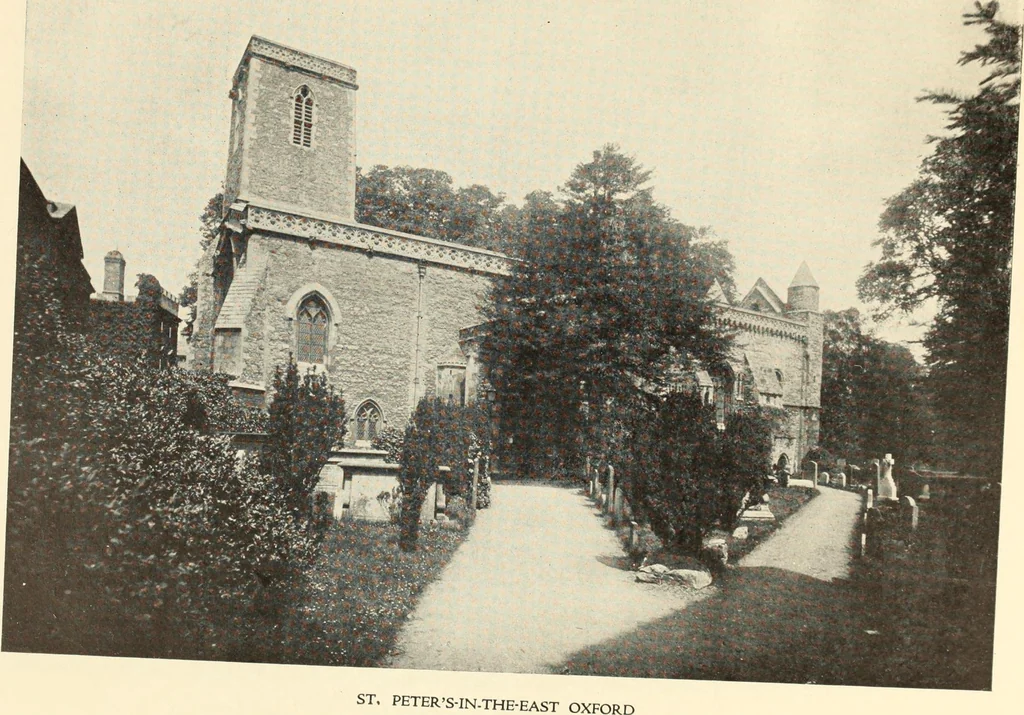 An illustration from The English village church : exteriors and interiors, 1921, leaf 221