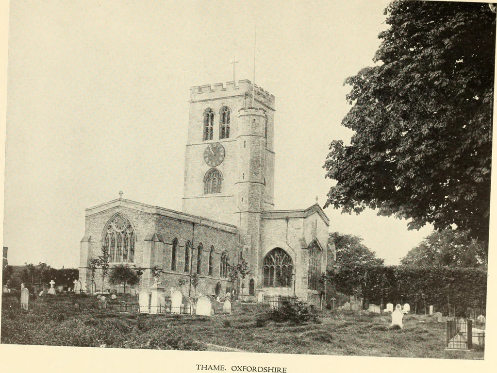 An illustration from The English village church : exteriors and interiors, 1921, leaf 227