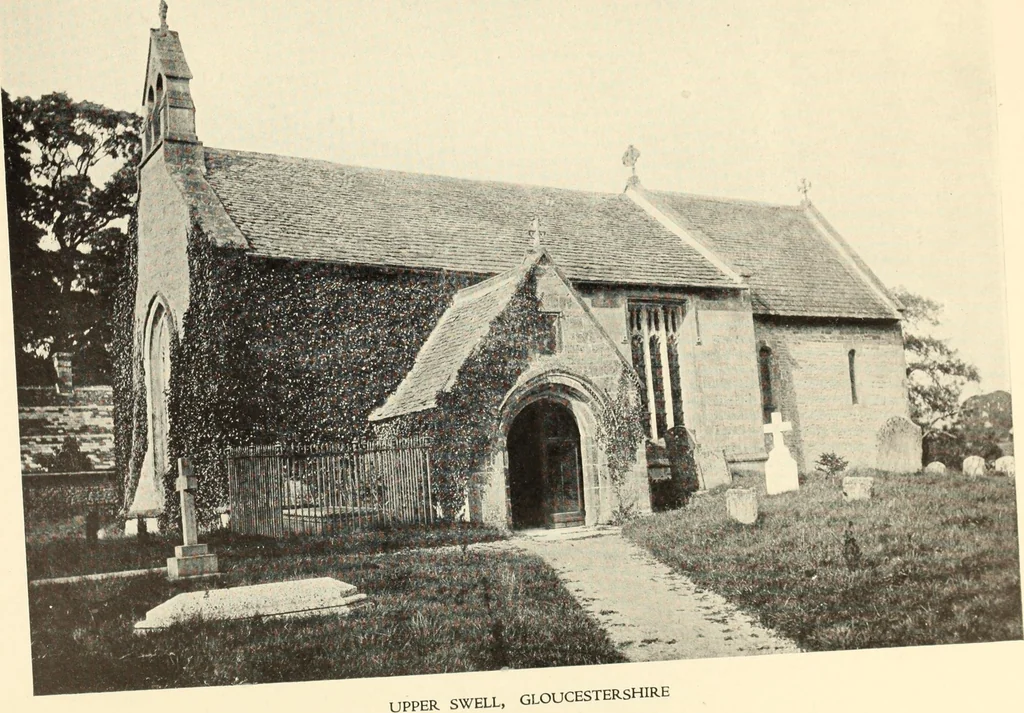 An illustration from The English village church : exteriors and interiors, 1921, leaf 229
