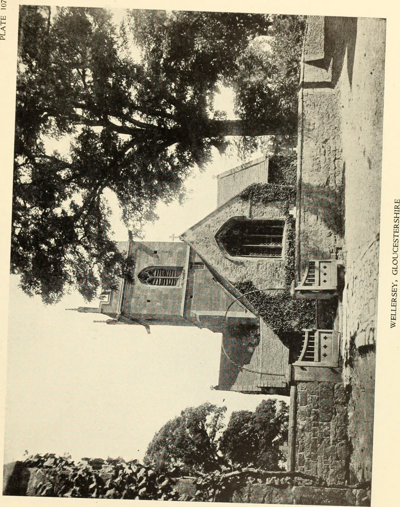 An illustration from The English village church : exteriors and interiors, 1921, leaf 241