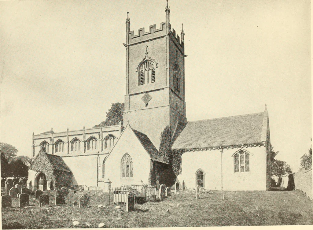 An illustration from The English village church : exteriors and interiors, 1921, leaf 247