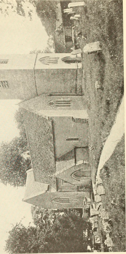An illustration from The English village church : exteriors and interiors, 1921, leaf 35