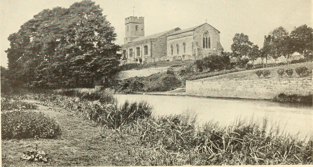 An illustration from The English village church : exteriors and interiors, 1921, leaf 47