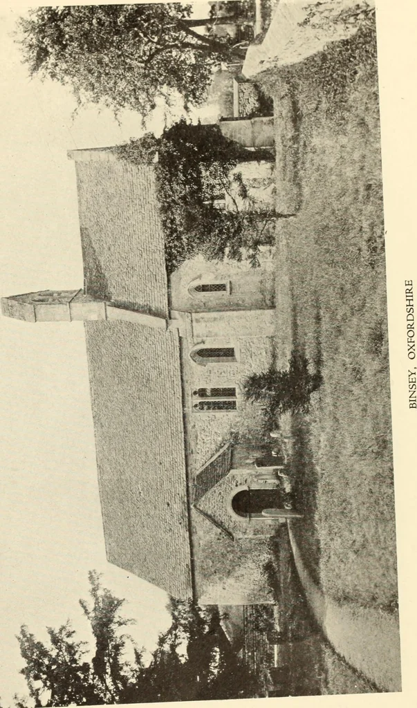 An illustration from The English village church : exteriors and interiors, 1921, leaf 49