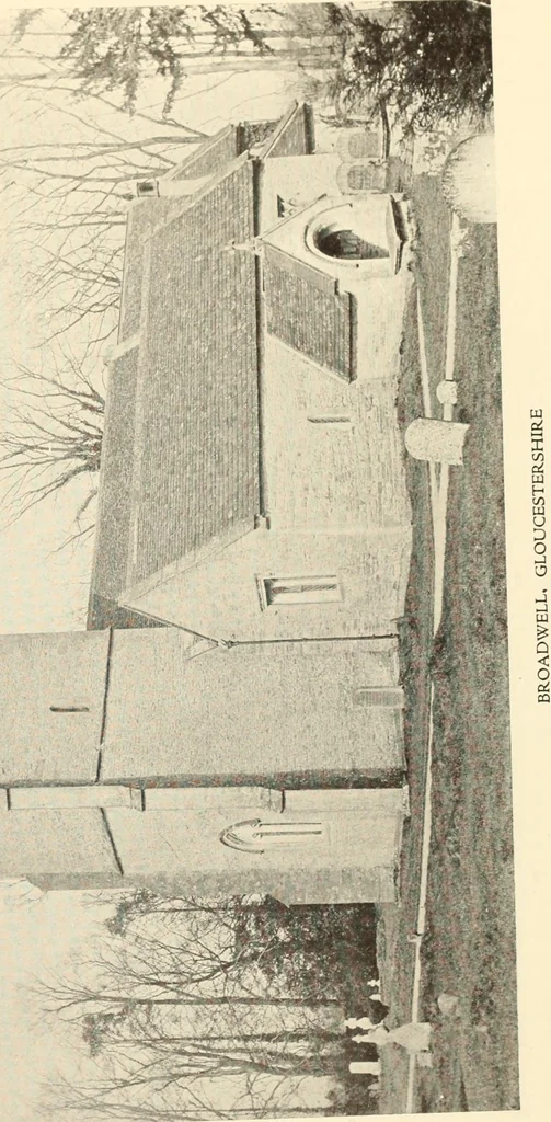 An illustration from The English village church : exteriors and interiors, 1921, leaf 59