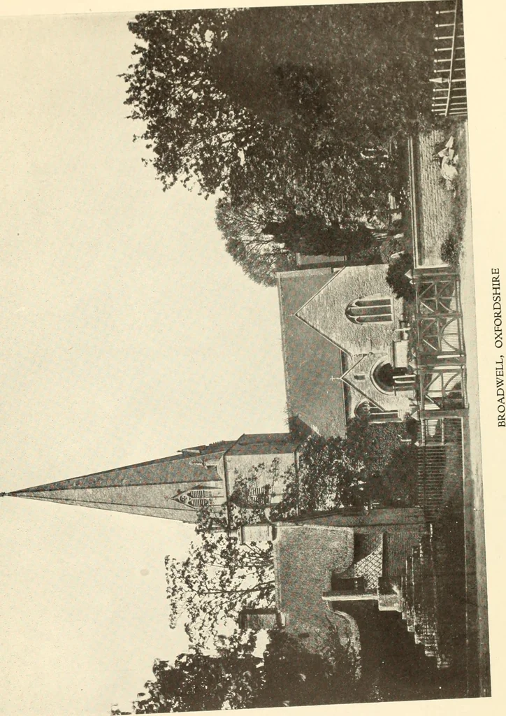 An illustration from The English village church : exteriors and interiors, 1921, leaf 61