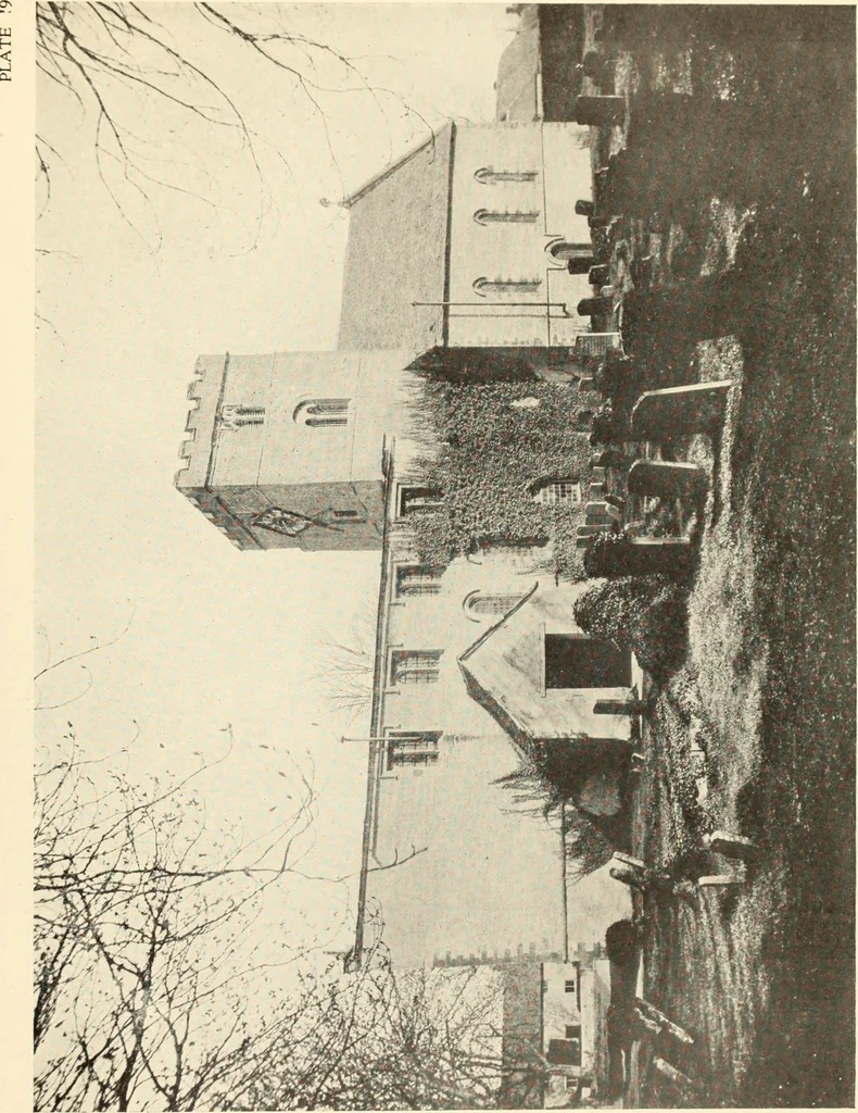 An illustration from The English village church : exteriors and interiors, 1921, leaf 65