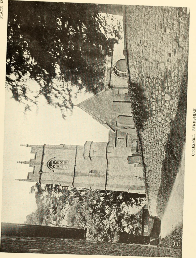 An illustration from The English village church : exteriors and interiors, 1921, leaf 91