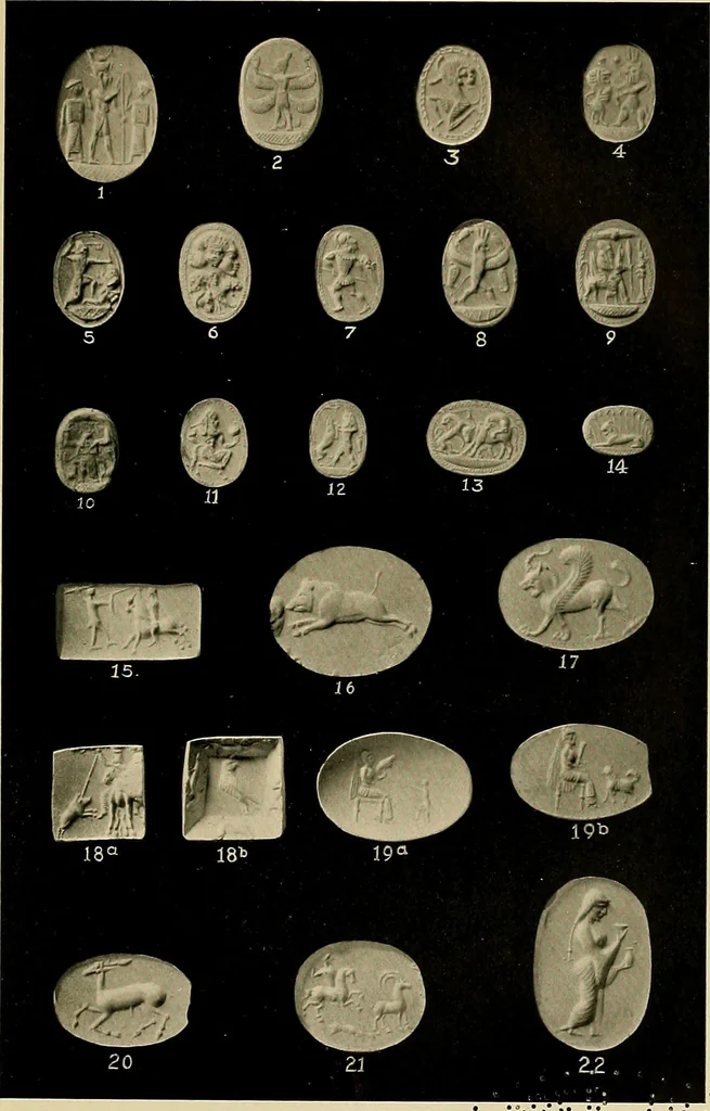 An illustration from Engraved gems, signets, talismans and ornamental intaglios, ancient and modern, 1912, leaf 454