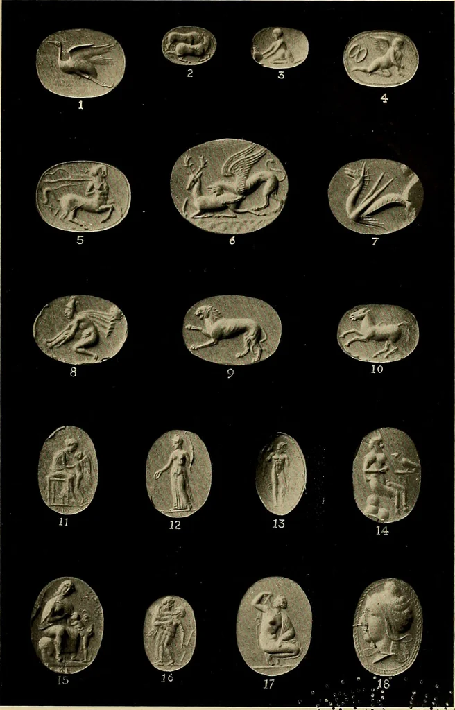 An illustration from Engraved gems, signets, talismans and ornamental intaglios, ancient and modern, 1912, leaf 456