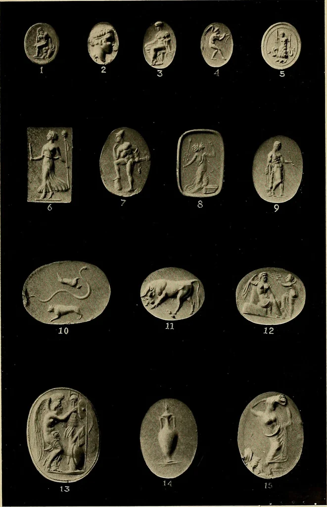 An illustration from Engraved gems, signets, talismans and ornamental intaglios, ancient and modern, 1912, leaf 460