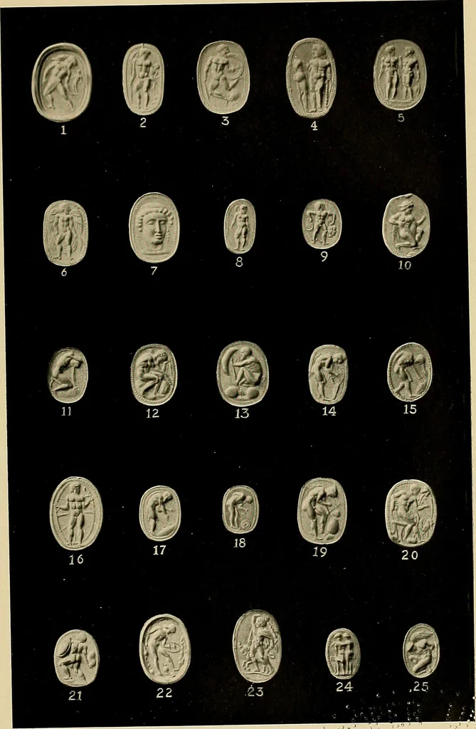 An illustration from Engraved gems, signets, talismans and ornamental intaglios, ancient and modern, 1912, leaf 466