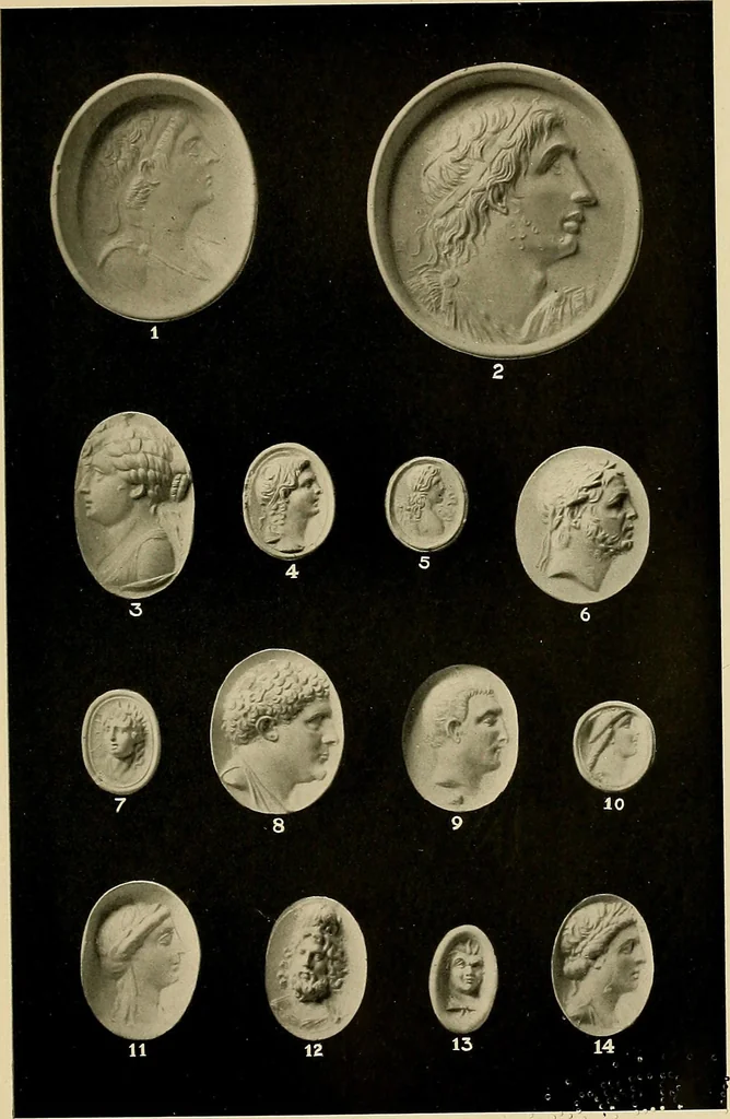 An illustration from Engraved gems, signets, talismans and ornamental intaglios, ancient and modern, 1912, leaf 474
