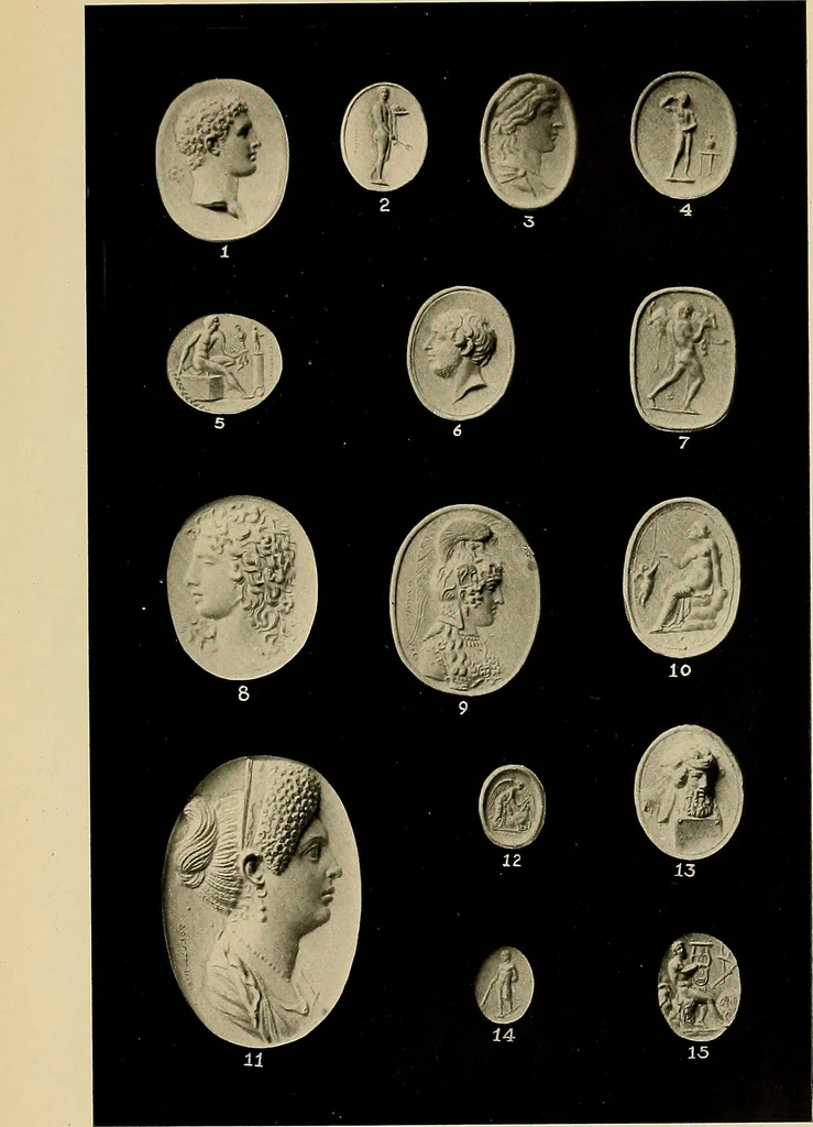 An illustration from Engraved gems, signets, talismans and ornamental intaglios, ancient and modern, 1912, leaf 482