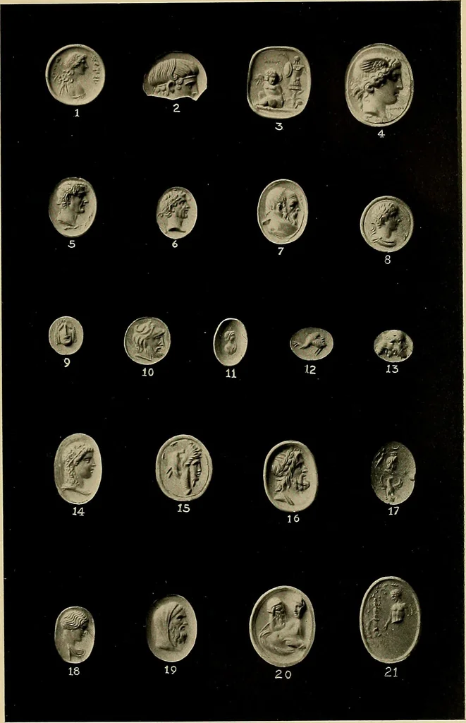 An illustration from Engraved gems, signets, talismans and ornamental intaglios, ancient and modern, 1912, leaf 484