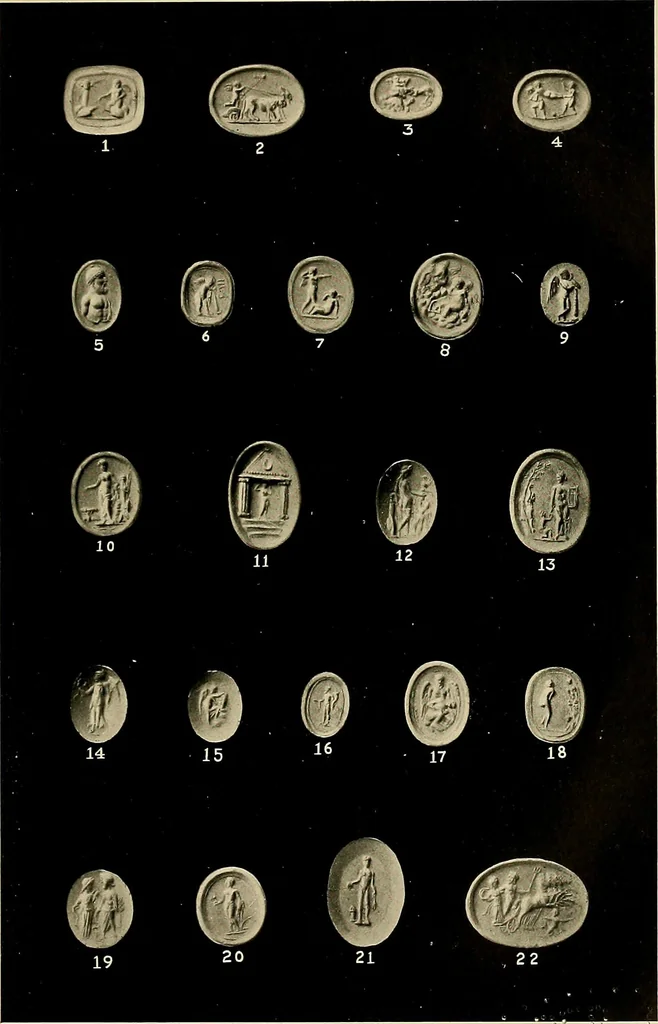 An illustration from Engraved gems, signets, talismans and ornamental intaglios, ancient and modern, 1912, leaf 490