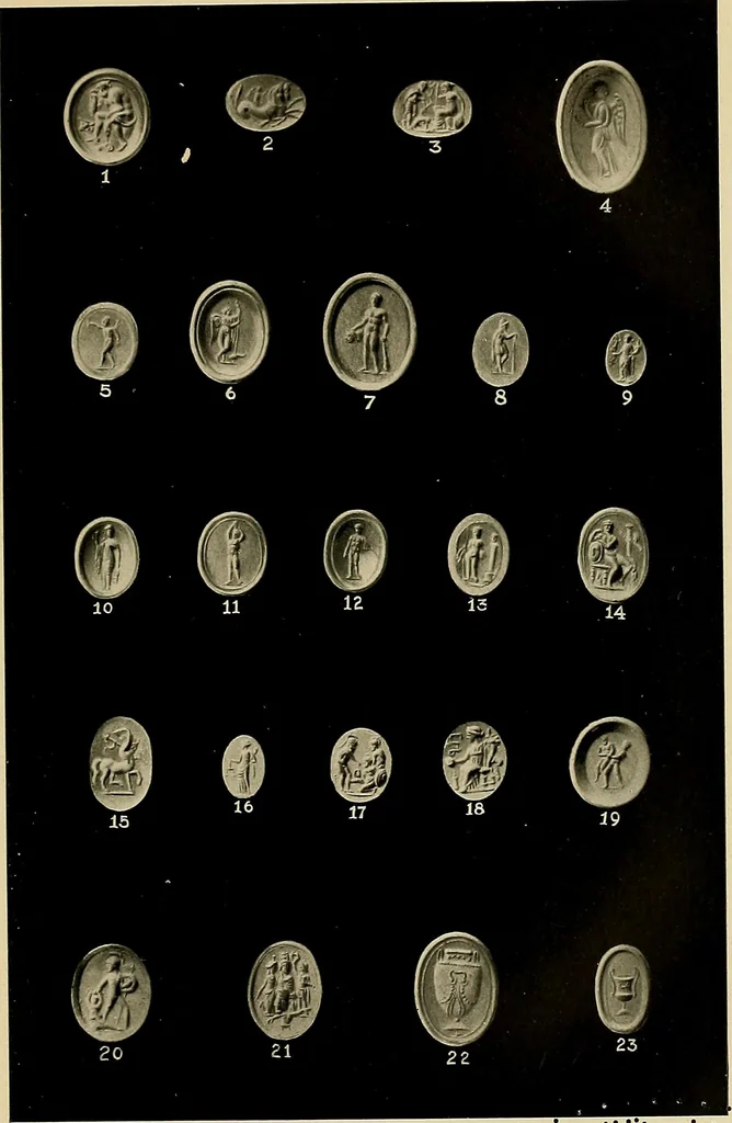 An illustration from Engraved gems, signets, talismans and ornamental intaglios, ancient and modern, 1912, leaf 492