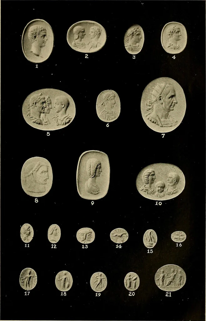 An illustration from Engraved gems, signets, talismans and ornamental intaglios, ancient and modern, 1912, leaf 498