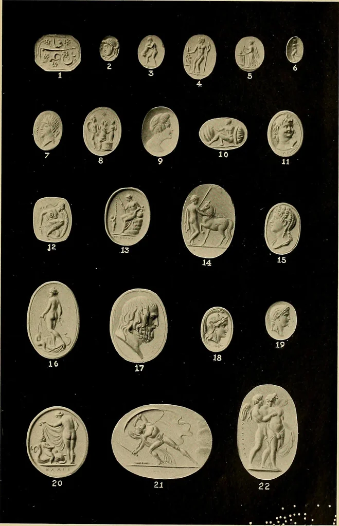 An illustration from Engraved gems, signets, talismans and ornamental intaglios, ancient and modern, 1912, leaf 506