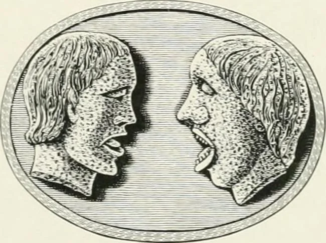 An illustration from Engraved gems; their history and place in art, in which is embodied the author's former treatise, with extensive revisions and additions; reminiscences of travels in the pursuit and acquisition of engraved gems ... to which is added a descriptive list of the author's cabinet of gems, forming a compend of Greek and Roman classics and antiquities .., 1889, leaf 105