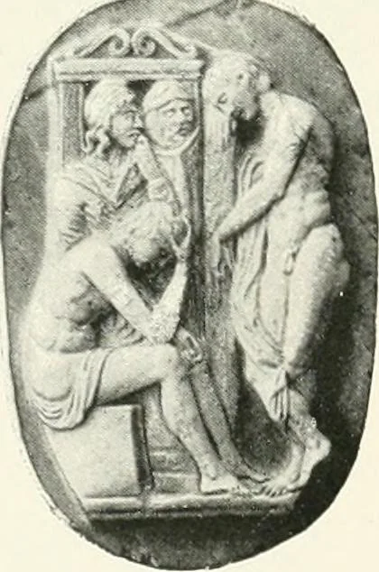 An illustration from Engraved gems; their history and place in art, in which is embodied the author's former treatise, with extensive revisions and additions; reminiscences of travels in the pursuit and acquisition of engraved gems ... to which is added a descriptive list of the author's cabinet of gems, forming a compend of Greek and Roman classics and antiquities .., 1889, leaf 332