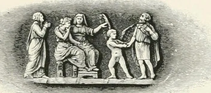 An illustration from Engraved gems; their history and place in art, in which is embodied the author's former treatise, with extensive revisions and additions; reminiscences of travels in the pursuit and acquisition of engraved gems ... to which is added a descriptive list of the author's cabinet of gems, forming a compend of Greek and Roman classics and antiquities .., 1889, leaf 335