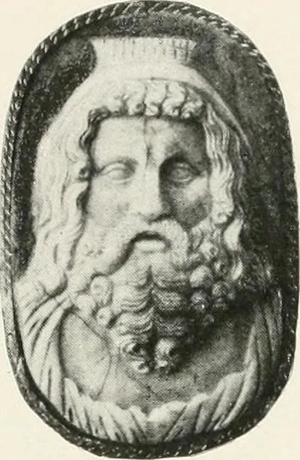 An illustration from Engraved gems; their history and place in art, in which is embodied the author's former treatise, with extensive revisions and additions; reminiscences of travels in the pursuit and acquisition of engraved gems ... to which is added a descriptive list of the author's cabinet of gems, forming a compend of Greek and Roman classics and antiquities .., 1889, leaf 385