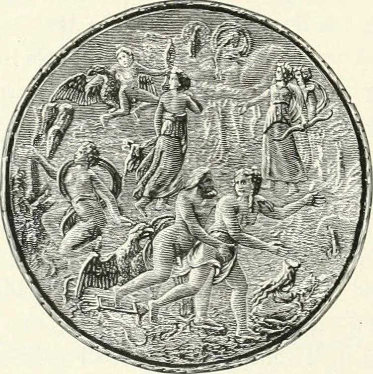 An illustration from Engraved gems; their history and place in art, in which is embodied the author's former treatise, with extensive revisions and additions; reminiscences of travels in the pursuit and acquisition of engraved gems ... to which is added a descriptive list of the author's cabinet of gems, forming a compend of Greek and Roman classics and antiquities .., 1889, leaf 404