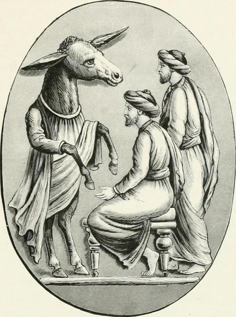 An illustration from Engraved gems; their history and place in art, in which is embodied the author's former treatise, with extensive revisions and additions; reminiscences of travels in the pursuit and acquisition of engraved gems ... to which is added a descriptive list of the author's cabinet of gems, forming a compend of Greek and Roman classics and antiquities .., 1889, leaf 405