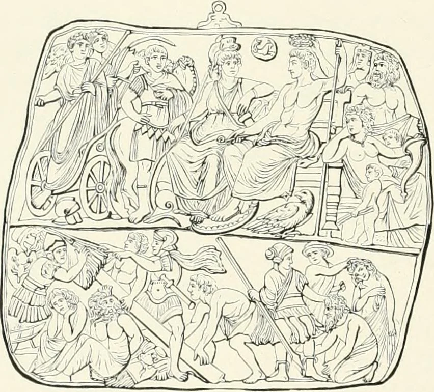 An illustration from Engraved gems; their history and place in art, in which is embodied the author's former treatise, with extensive revisions and additions; reminiscences of travels in the pursuit and acquisition of engraved gems ... to which is added a descriptive list of the author's cabinet of gems, forming a compend of Greek and Roman classics and antiquities .., 1889, leaf 430